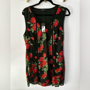 NWT Romeo + Juliet Couture Black Floral Dress Size L